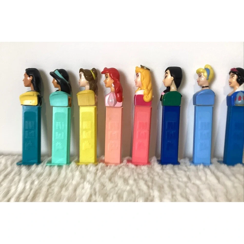 Disney Princess PEZ Candy Dispensers 8 Characters Cinderella Sleeping Snow Mulan